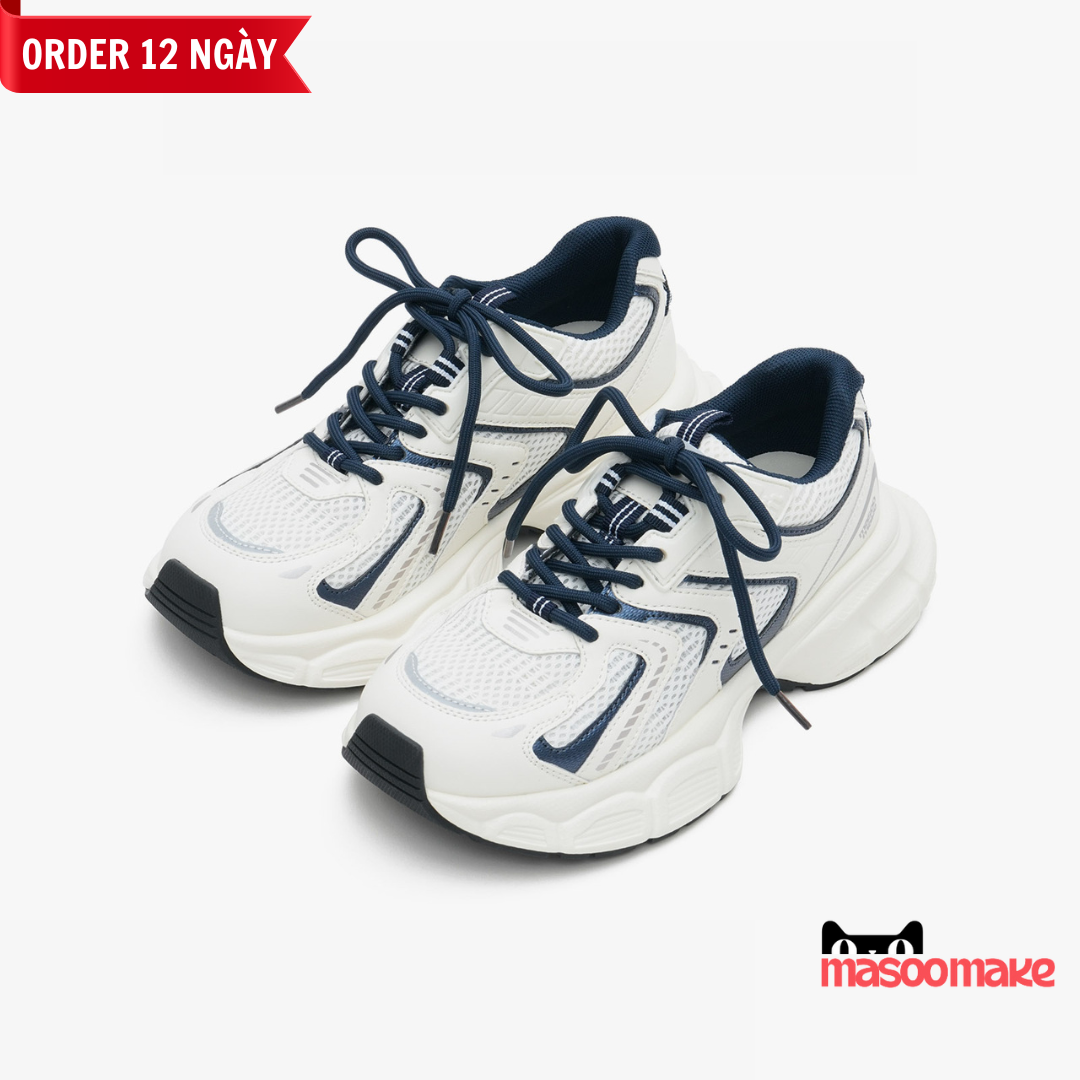 Giày Chunky Sneaker MASOOMAKE 2024 Sea Moon Blue