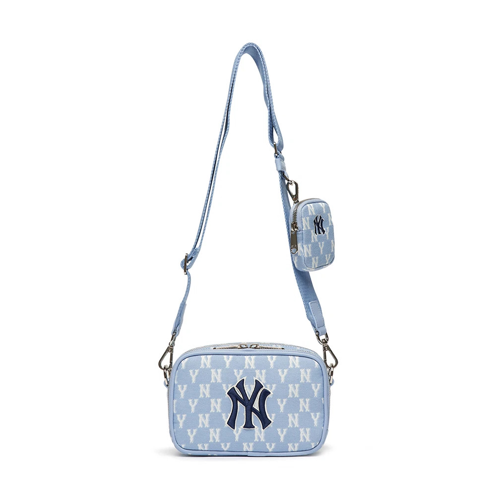 Túi MLB Classic Monogram Jacquard Mini Crossbody Bag New York Yankees L.Blue