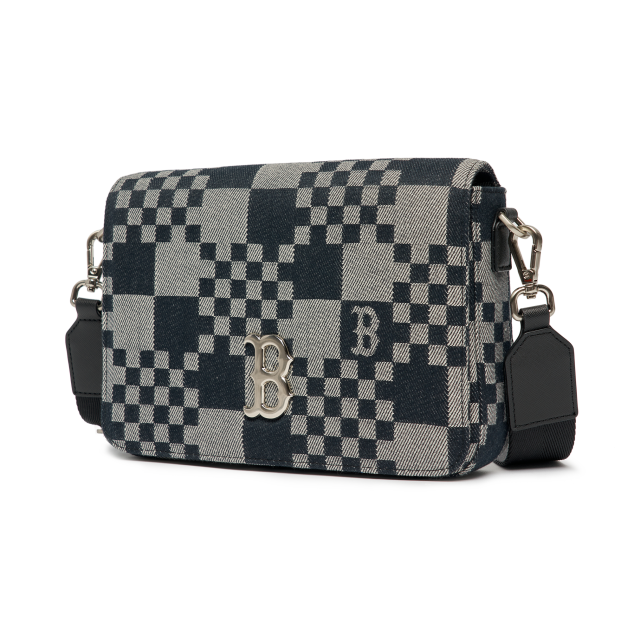 Túi MLB Checkerboard Jacquard Cross Bag Boston Red Sox Black