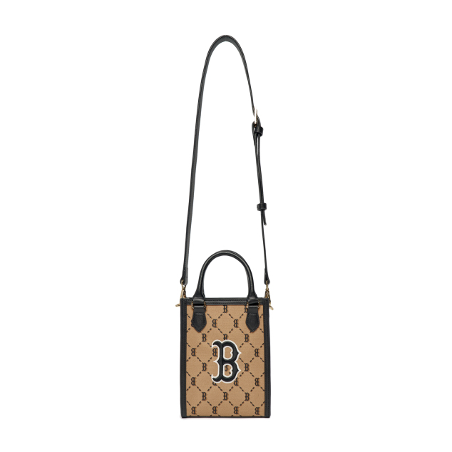 [KIDS] Túi MLB Diamond Monogram Jacquard Mini Tote Bag New York Yankees Beige