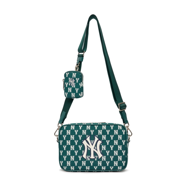 Túi MLB Classic Monogram Jacquard Crossbody Bag New York Yankees D.Green