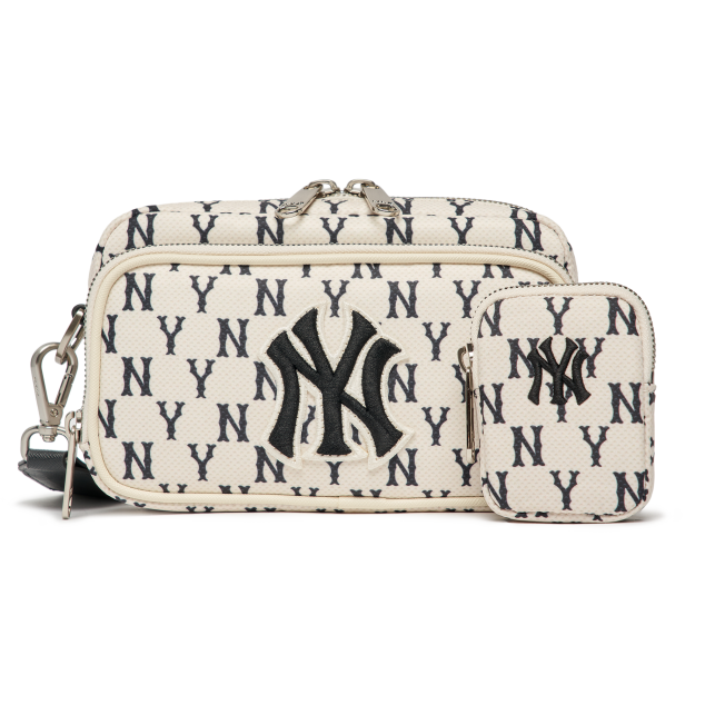 Túi MLB Monogram Mini Crossbody Bag New York Yankees D.Cream