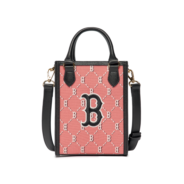 MLB MONOGRAM DIAMOND JACQUARD TOTE BAG BOSTON White  The Factory KL