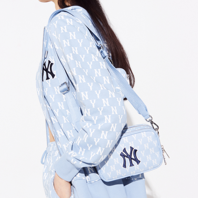 Túi MLB Classic Monogram Jacquard Mini Crossbody Bag New York Yankees L.Blue