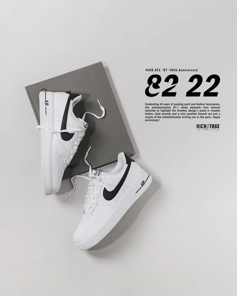 Giày Nike Air Force 1 Low 40Th Anniversary Black White Chính Hãng