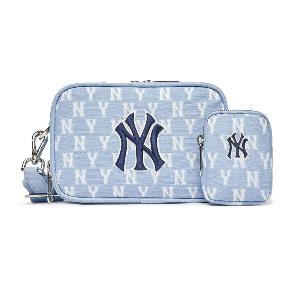 Túi MLB Monogram Nylon Jacquard Mini Crossbody Bag New York Yankees  3ACRS011N50BKS