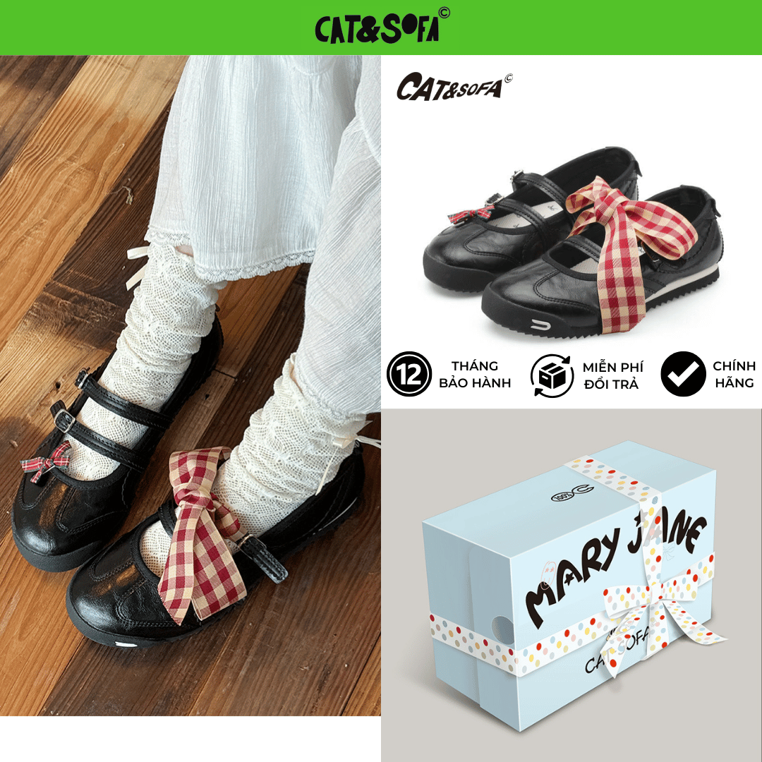 Giày Cat & Sofa Mary Jane OG Black