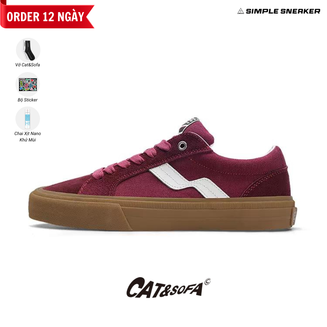 Giày Cat & Sofa x EASC's Classic Dark Red