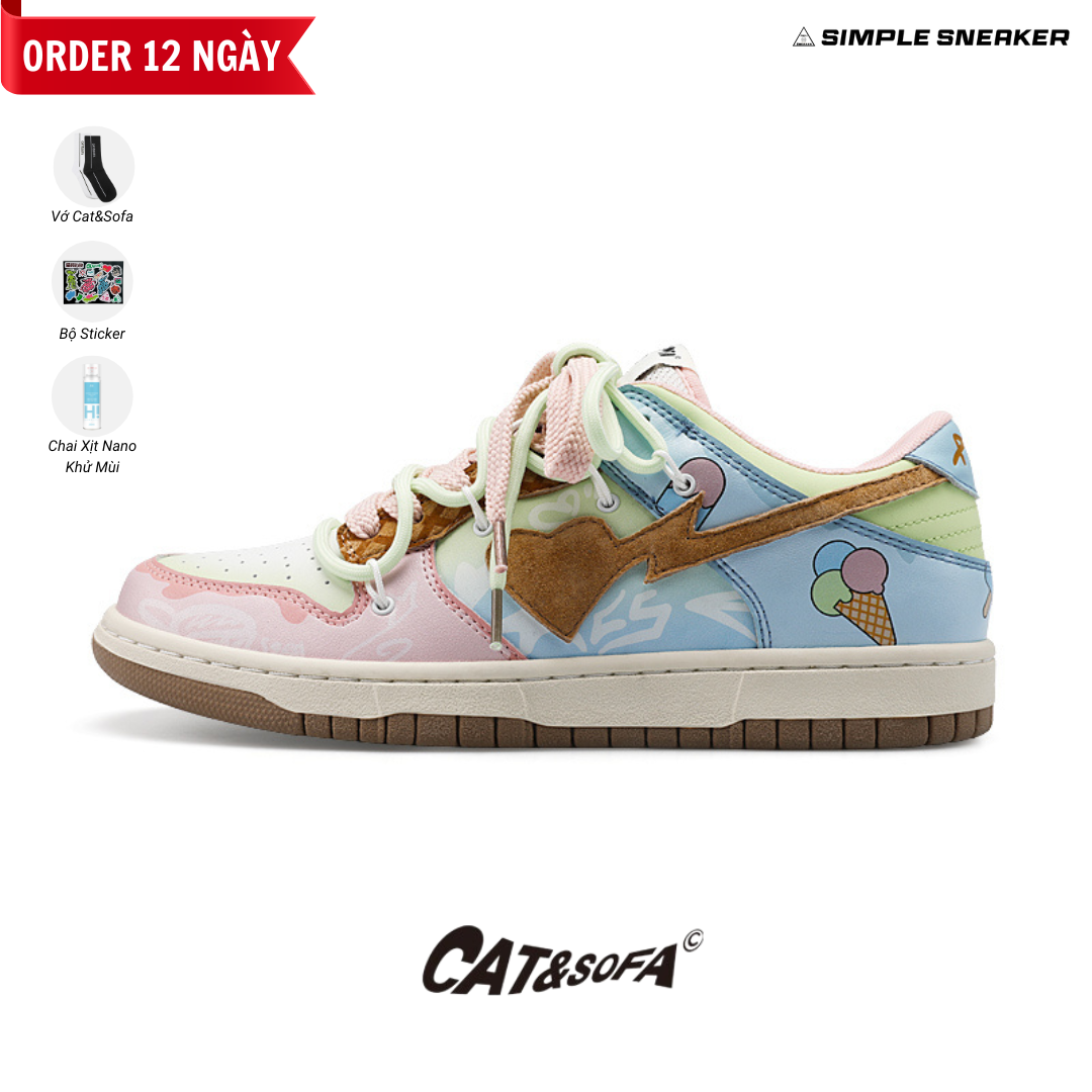 Giày Cat & Sofa Dunk Ice Pink