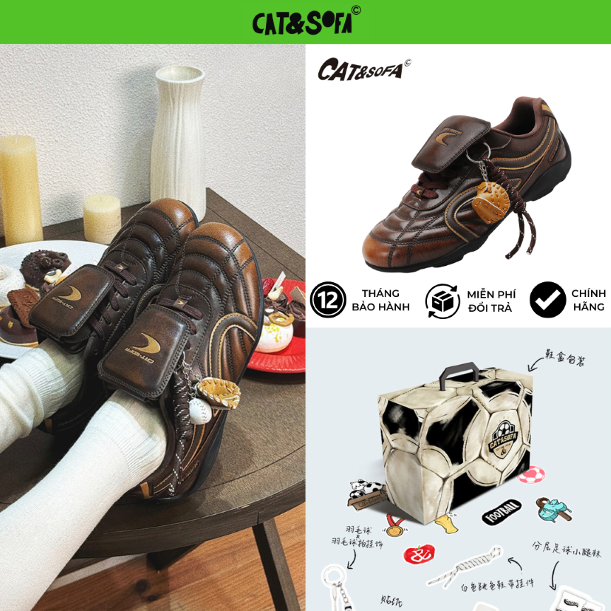 Giày Cat & Sofa Football Brown