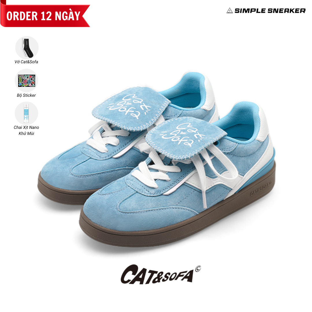 Giày Cat & Sofa Samba Retro Shoes Blue