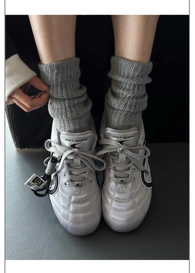 Giày Cat & Sofa Football Silver Black