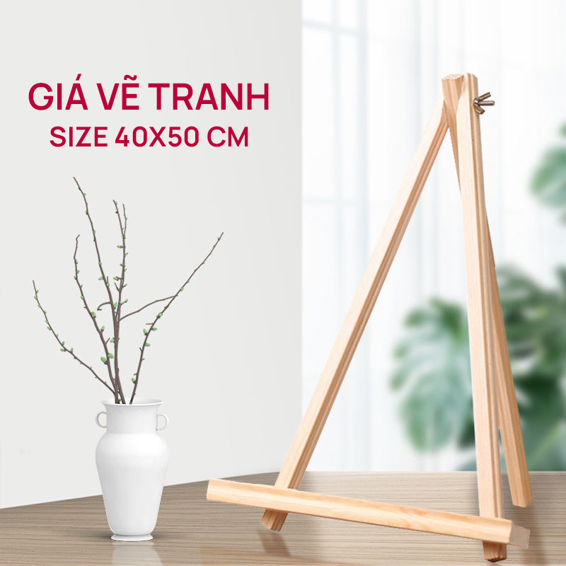 Giá Vẽ Tranh Bằng Gỗ Cho Tranh Số Hóa Size 40X50Cm