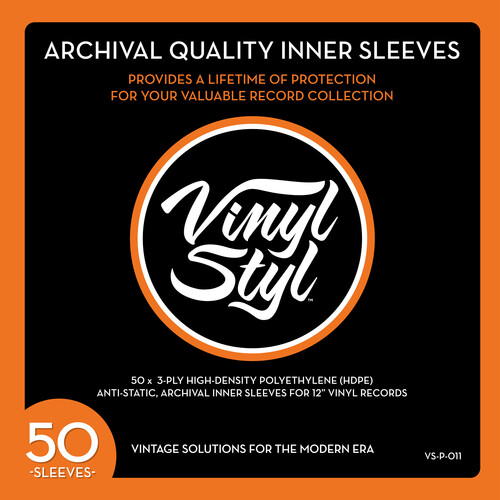 Đĩa than Vinyl Styl® 12 Inch Archival Inner Record Sleeves - HDPE - 50 Count