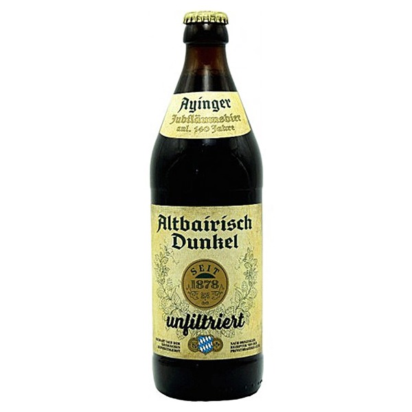 Bia Ayinger Altbairisch Dunkel Unfiltriert 5% – Chai 500ml – Thùng 20 Chai