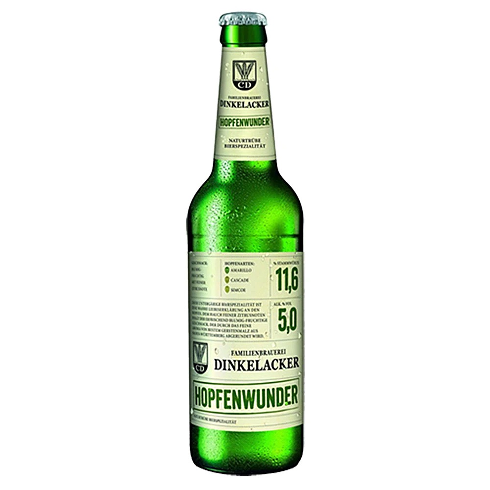 Bia Dinkelacker Hopfenwunder 5% – Chai 330ml – Thùng 24 Chai