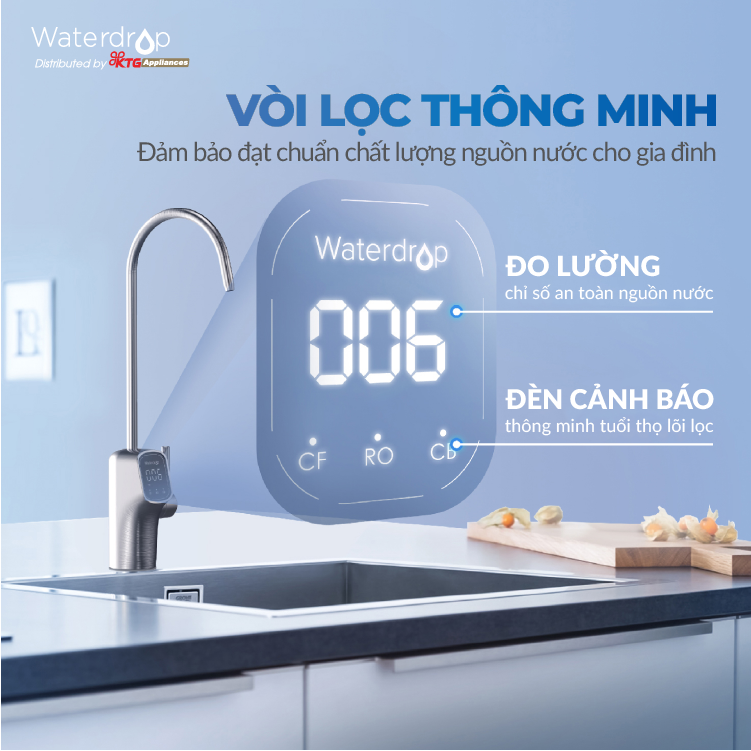 Máy lọc nước RO Waterdrop WD-G3P800-W