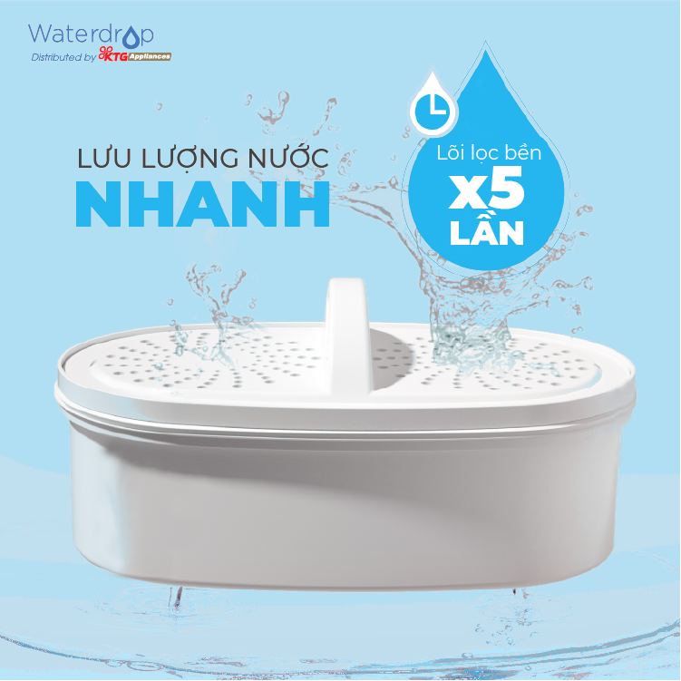 Bình lọc nước 3,3L WD-PT-05W Waterdrop