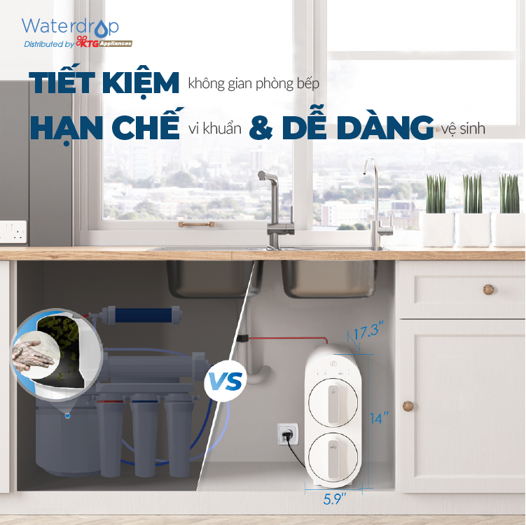 Máy lọc nước RO Waterdrop WD-G2P600-W