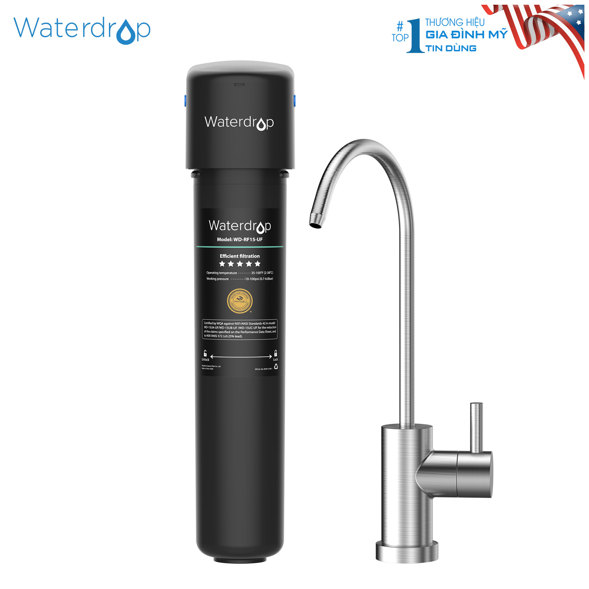 Lọc nước đơn WD-15UB-UF Waterdrop