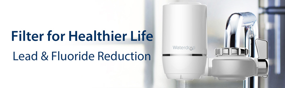 Filtro Di Ricambio Waterdrop WD-FF-01A Per Rubinetto, Certificato NSF, Riduce Cloro, Confezione Da 3