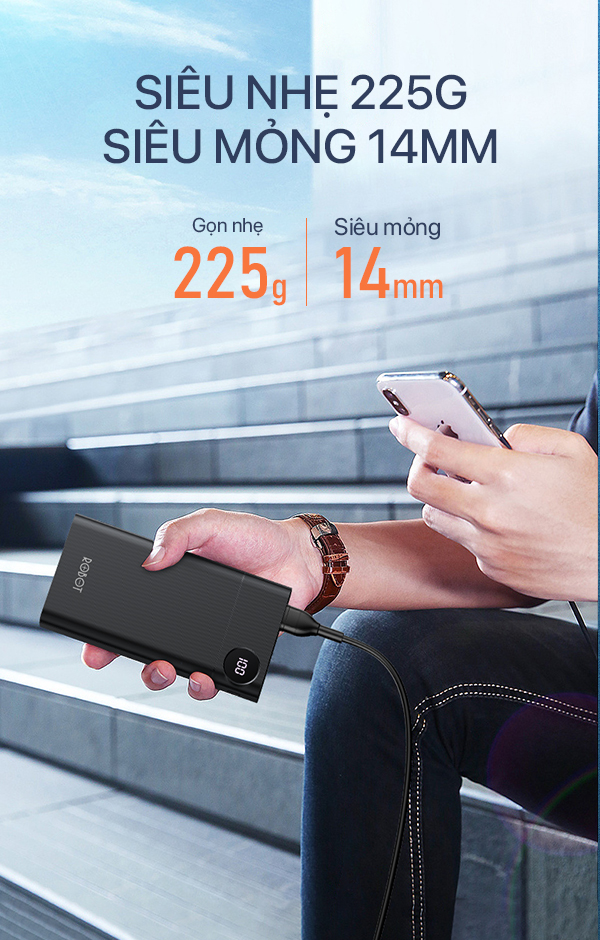 Pin Sạc dự phòng ROBOT RT190 10000mAh
