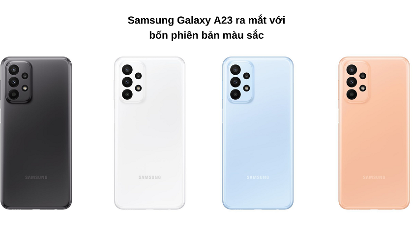 Điện thoại Samsung Galaxy A23 4GB ( đen , xanh dương , cam )