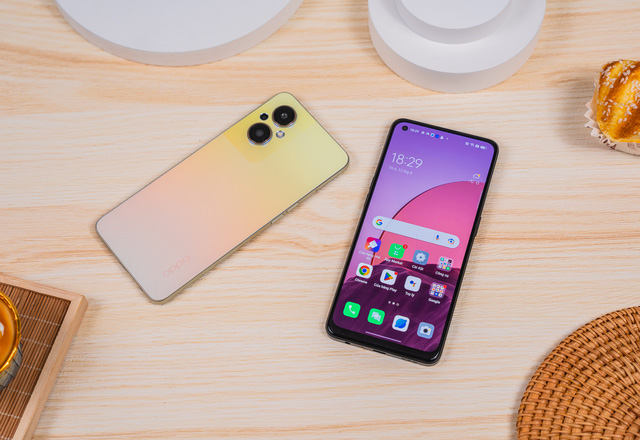 Điện thoại OPPO Reno8 Z 5G 256 GB ( Vàng đồng, Đen )