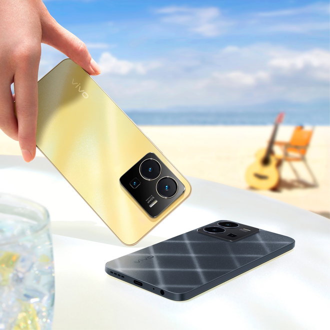 Điện thoại Vivo Y35  8/128  (Đen/ Vàng)