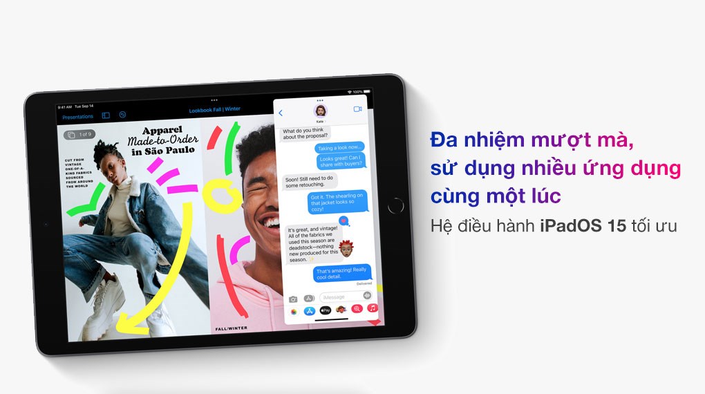 Máy tính bảng iPad 9 WiFi 64GB ( Bạc , Xám )