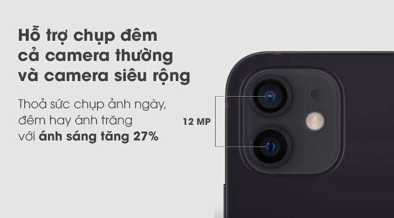 Điện thoại iPhone 12 64GB ( Trắng, Tím, Đen, Xanh Lá, Xanh Dương, Đỏ )