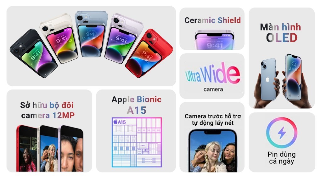 iPhone 14 Plus 512GB ( Đen, Xanh Dương )