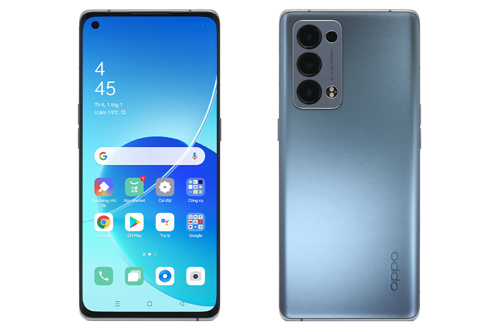 Điện thoại OPPO Reno6 Pro 5G 12/256GB (Xanh Dương, Xám)