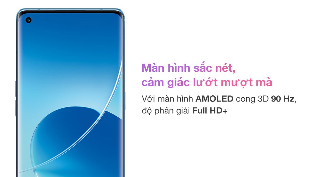 Điện thoại OPPO Reno6 Pro 5G 12/256GB (Xanh Dương, Xám)