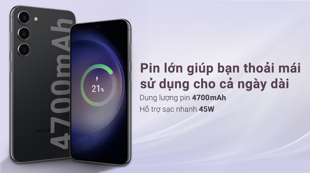 Điện thoại Samsung Galaxy S23+ 5G 512GB (Tím Nhạt, Xanh, Kem, Đen)