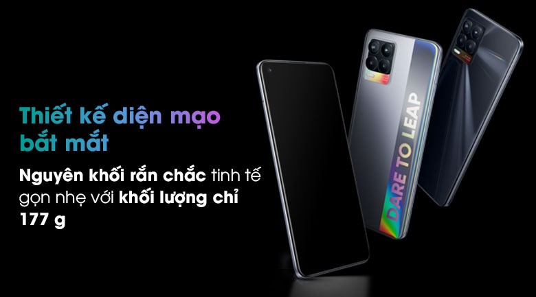 Điện thoại Realme 8  8/128   (Bạc, Đen)
