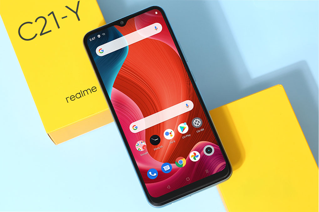 Điện thoại Realme C21Y  4/64GB   ( Xanh Dương , Đen )