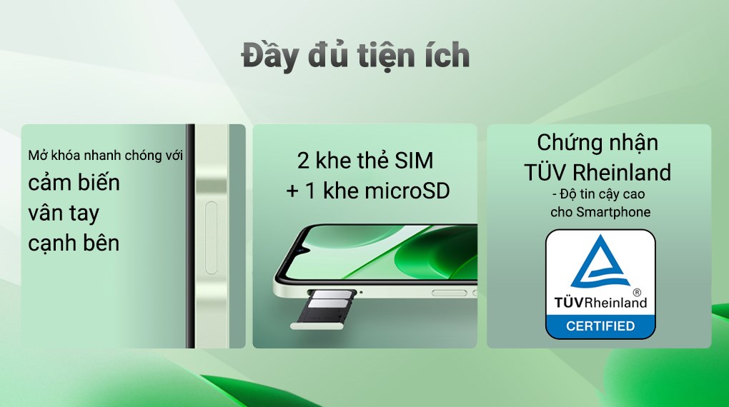 Điện thoại Realme C35 4/64GB ( Đen , Xanh Ngọc )