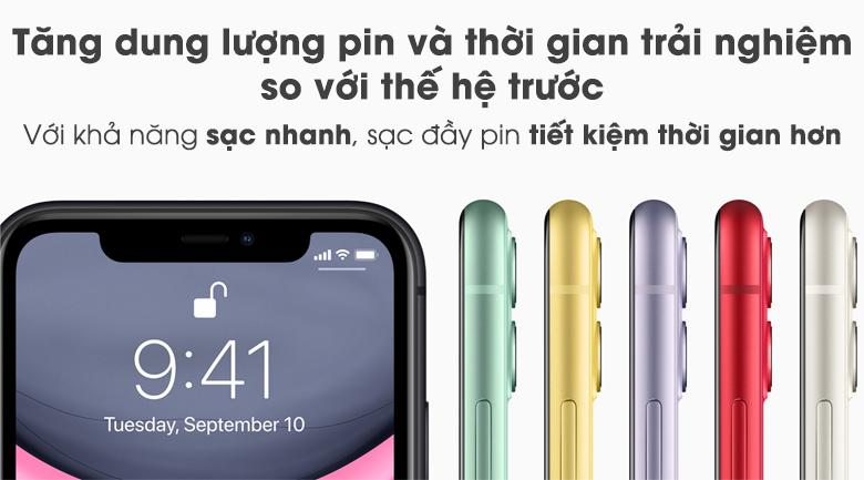 Điện thoại iPhone 11 128GB (Đen, Trắng)