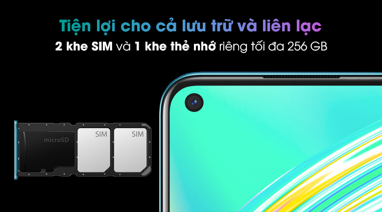 Điện thoại Realme 8  8/128   (Bạc, Đen)