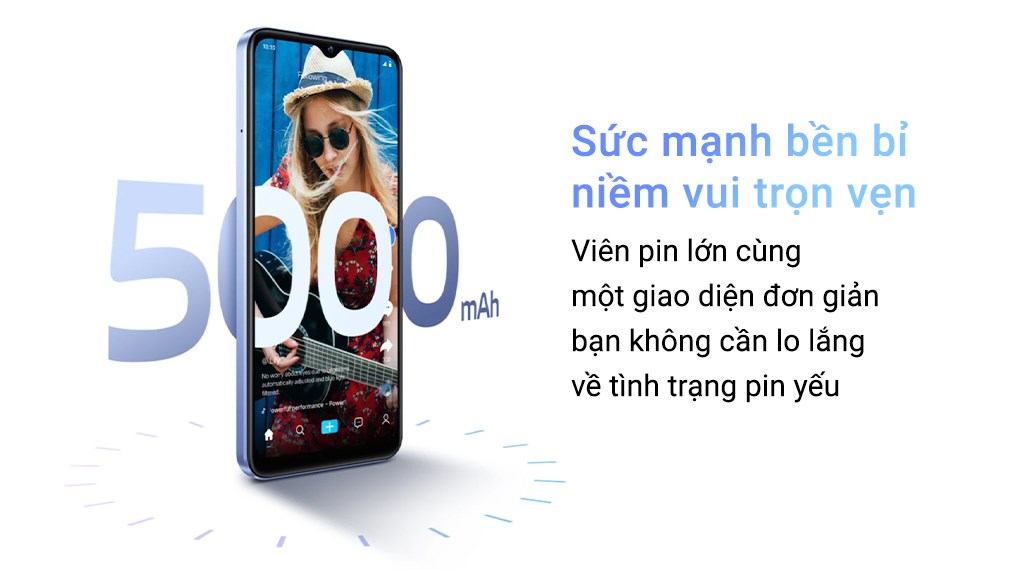 Điện thoại Vivo Y02A ( Xanh Tím , Đen )