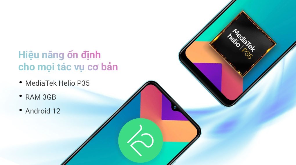 Điện thoại Vivo Y02s 64GB ( Xanh, Đen )