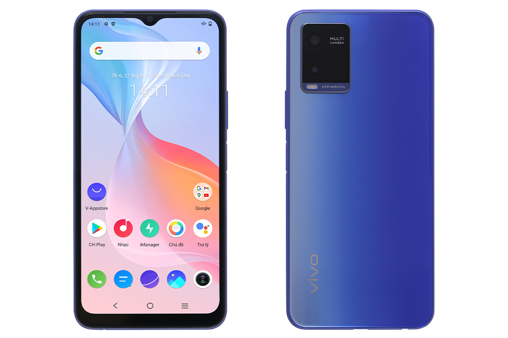 Điện thoại Vivo Y21 4/64GB ( Trắng , Xanh Tím )