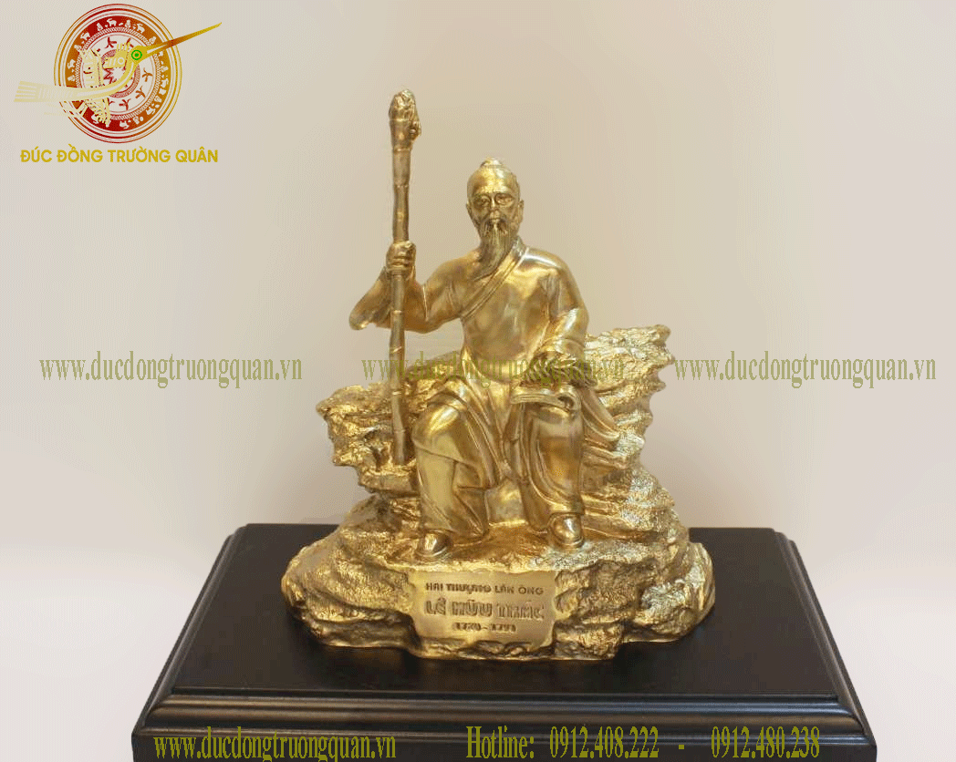 Đúc tượng Hải Thượng Lãn Ông Lê Hữu Trác- dát vàng 9999