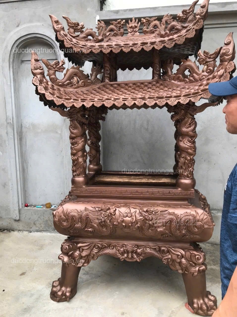 LƯ HOÁ SỚ BẰNG ĐỒNG ĐỎ CAO 2M