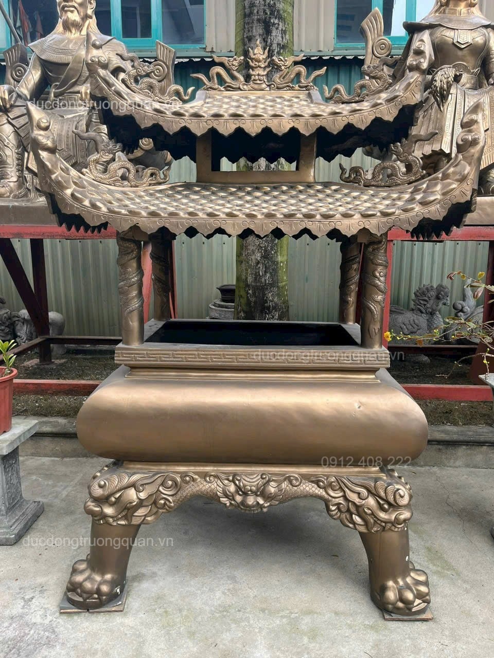 LƯ HOÁ SỚ BẰNG ĐỒNG ĐỎ CAO 1M07