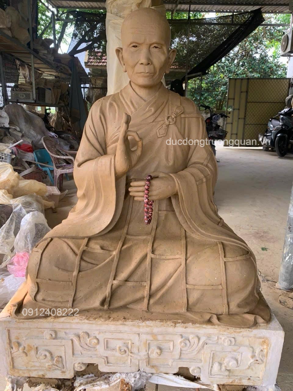 TƯỢNG CHÂN DUNG TÔN SƯ ĐẠO HIỆU THÍCH KHÁNH TÍN CAO 1M1