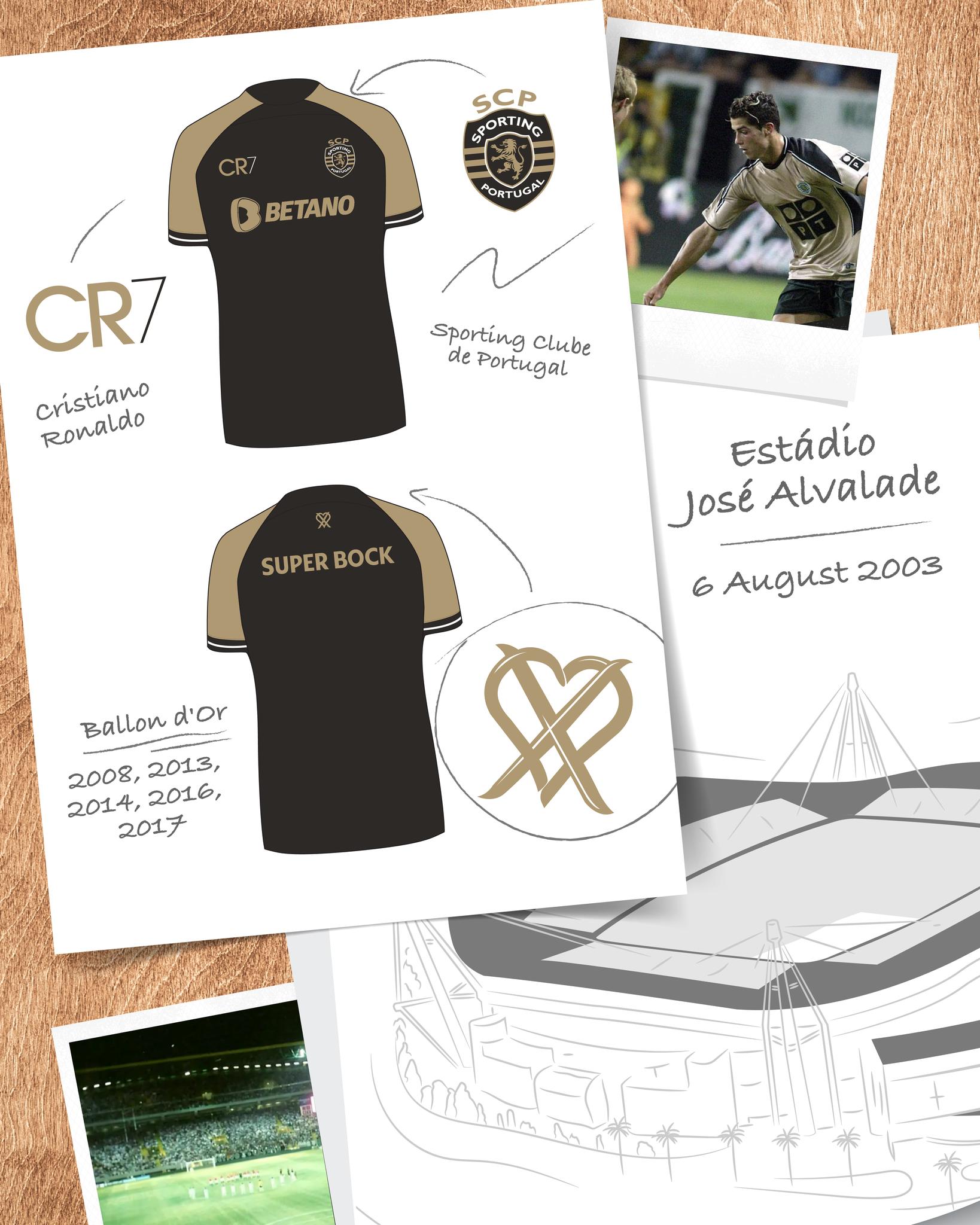 Sporting Lisbon trình làng thiết kế mang tên 'Lion Skin' tôn vinh Cristiano Ronaldo 👑