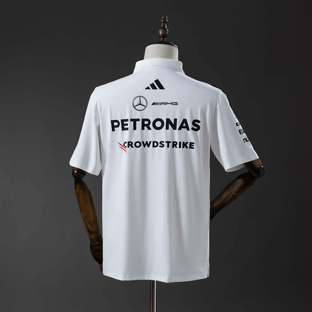 Áo Polo F1 Mercedes 2025 ( Trắng )