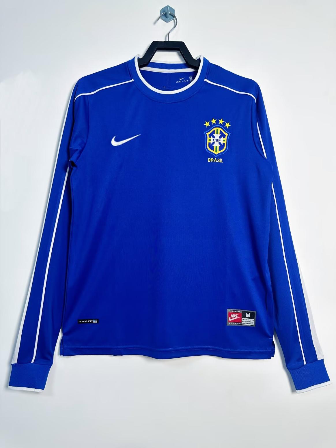 Retro Brazil 1998 Tay Dài ( Sân Khách )